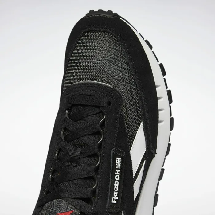 Casual Shoes MensWomens Reebok Classic Leather Legacy Shoes Core Black Cold Grey 7 Vector Red