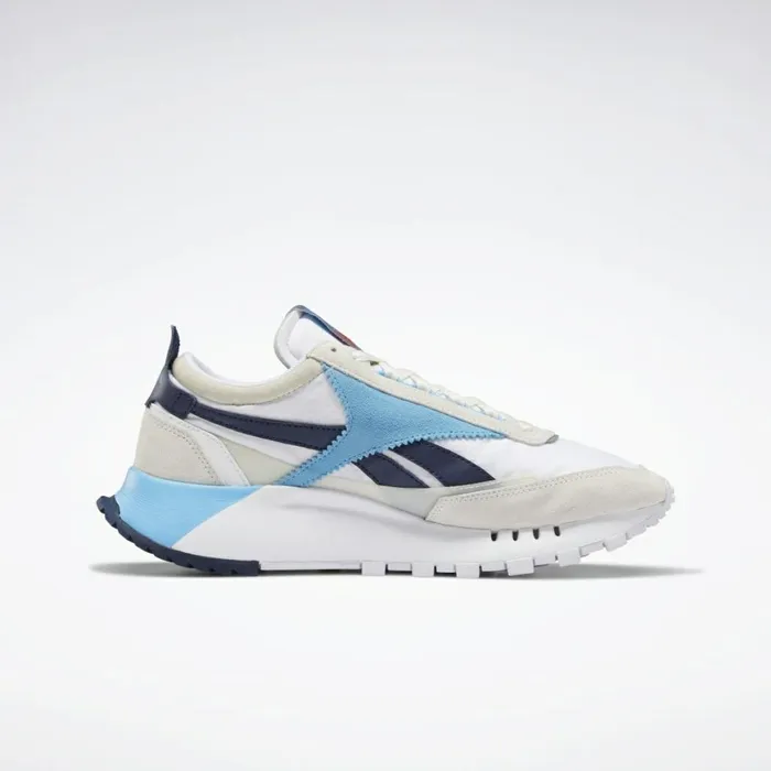 Casual Shoes MensWomens Reebok Classic Leather Legacy Shoes Ftwr White Chalk Vector Navy