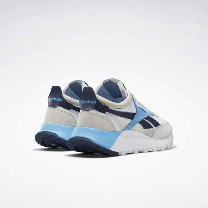 Casual Shoes MensWomens Reebok Classic Leather Legacy Shoes Ftwr White Chalk Vector Navy