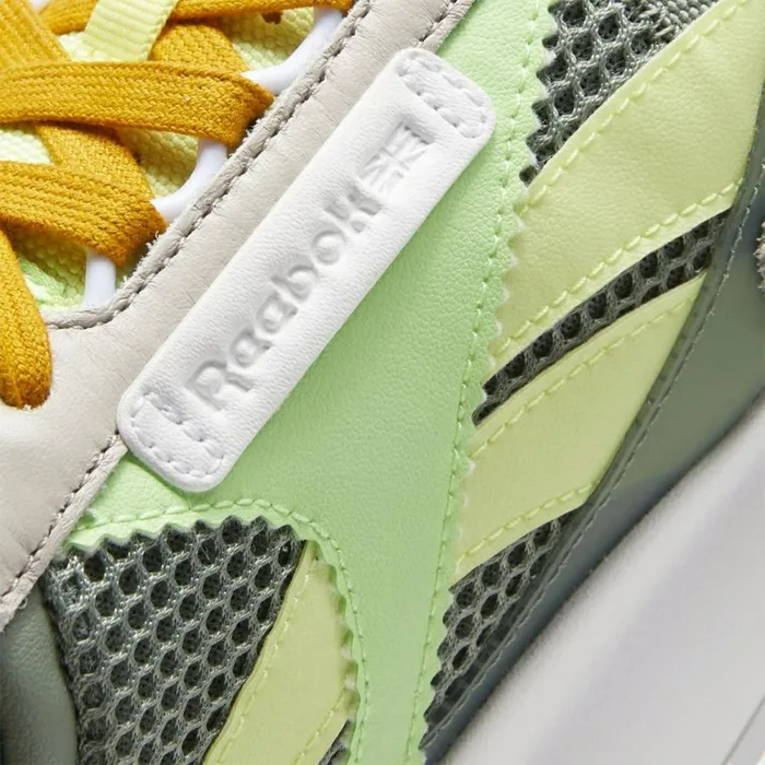 Casual Shoes MensWomens Reebok Classic Leather Legacy Shoes Harmony Green Neon Mint Sand Stone