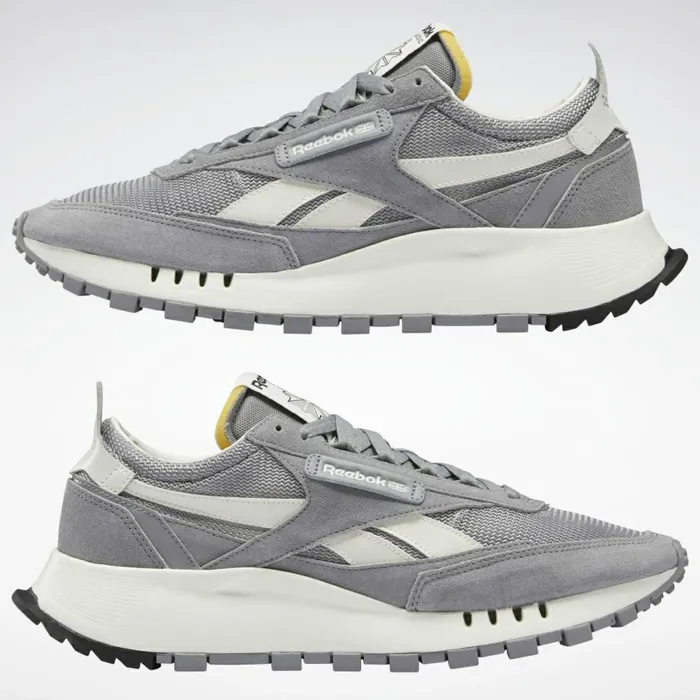 Casual Shoes MensWomens Reebok Classic Leather Legacy Shoes Mgh Solid Grey Pure Grey 5 Chalk