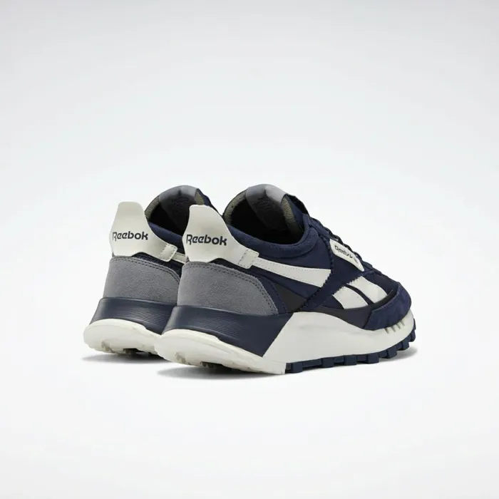 Casual Shoes MensWomens Reebok Classic Leather Legacy Shoes Vector Navy Chalk Cold Grey 4