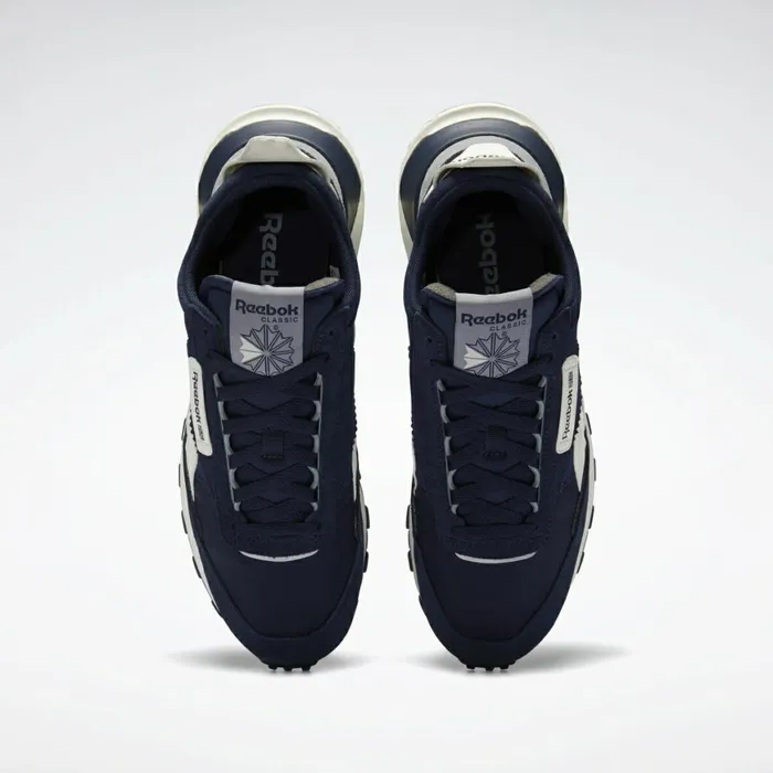 Casual Shoes MensWomens Reebok Classic Leather Legacy Shoes Vector Navy Chalk Cold Grey 4