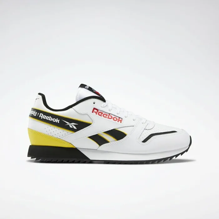 Casual Shoes MensWomens Reebok Classic Leather Ripple Shoes White Black Primal Red Casual Shoes MensWomens Reebok Classic Leather Ripple Shoes White Black Primal Red