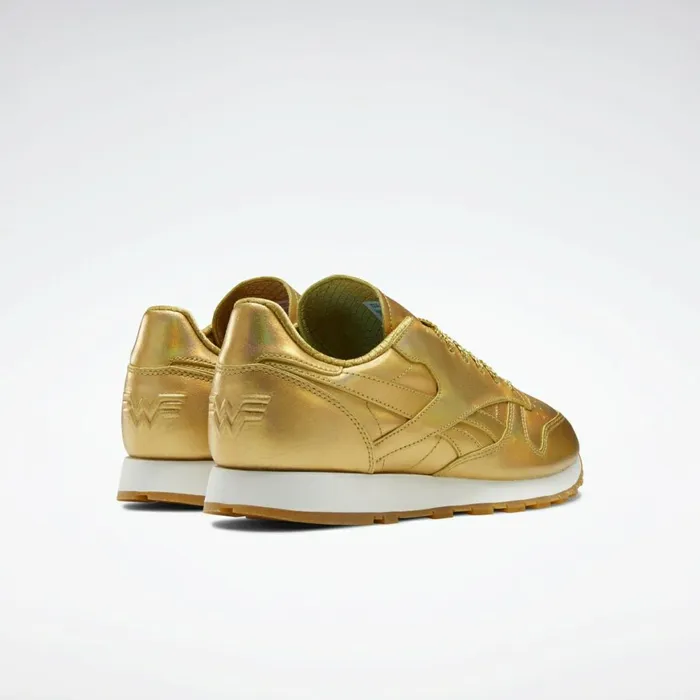 Casual Shoes MensWomens Reebok Classic Leather Shoes Gold Met Gold Met Gold Met