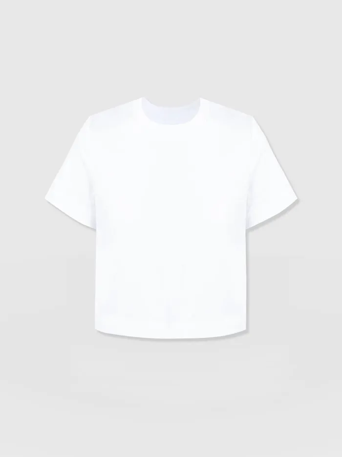 Chelsea Crew Neck Tee 8211 White White Women Saint And Sofia TShirts and Tanks