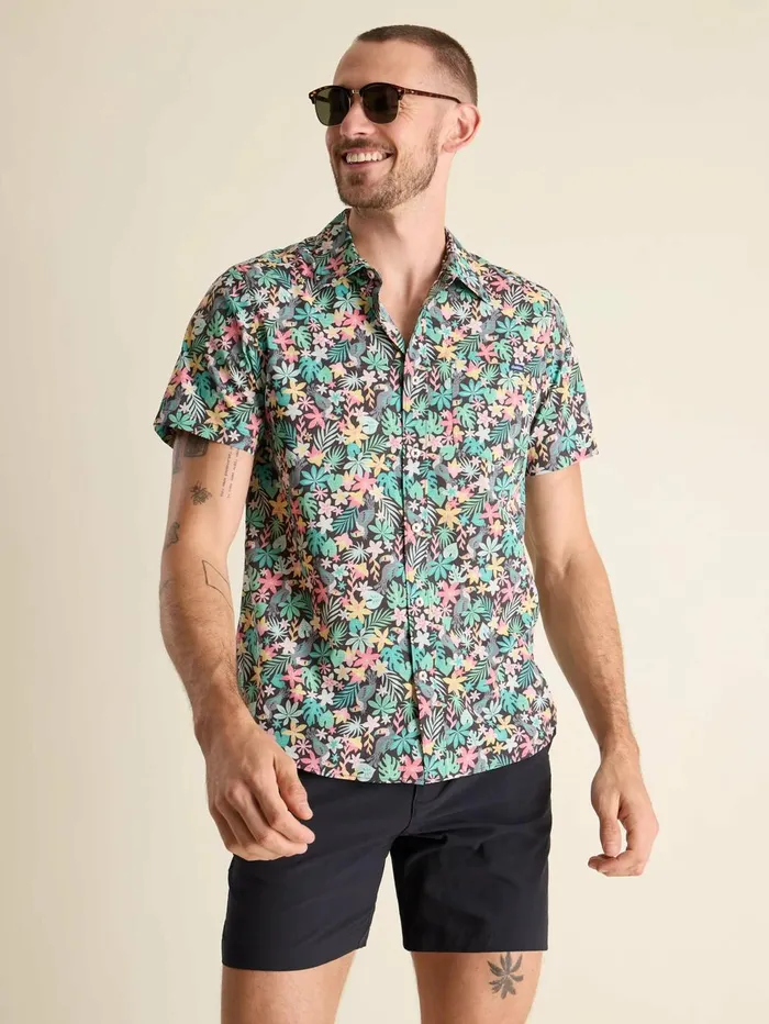 Chubbies Button Ups Men The Bloomerang Black Floral