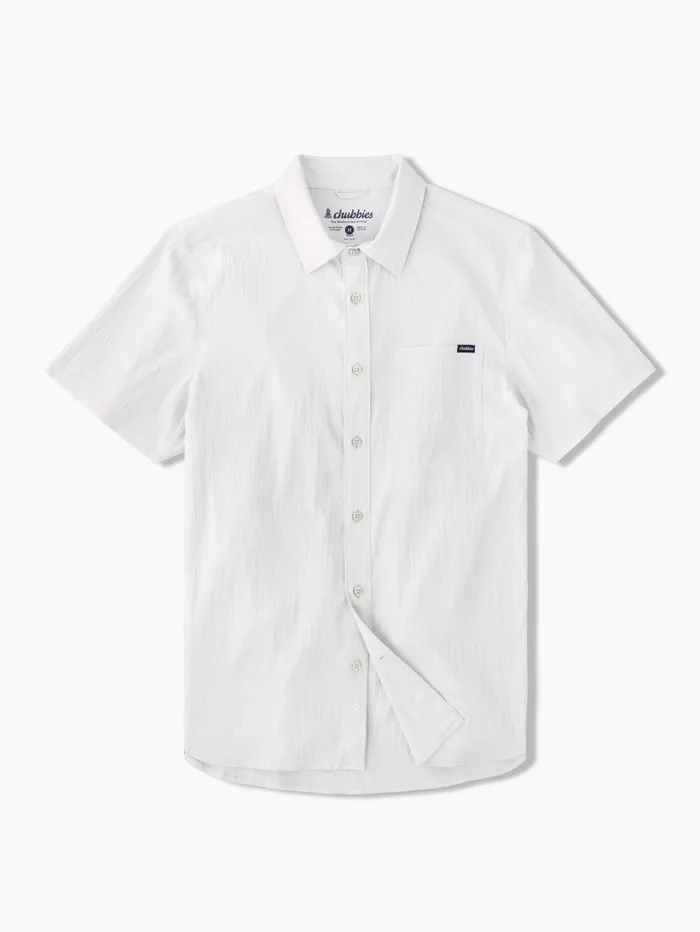 Chubbies Button Ups Men The Slater Gator Light Grey