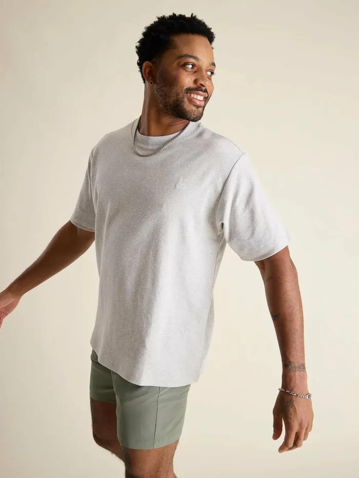 Chubbies Tees and Tanks Men The Basic Mid Grey Heather