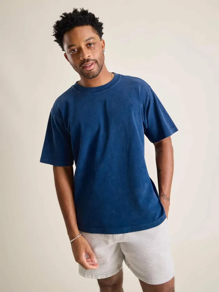 Chubbies Tees and Tanks Men The Easy Going Washed Navy Blue