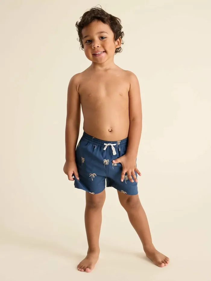 Chubbies Toddler 6m6 Swim The Midnight Palms Navy Palms