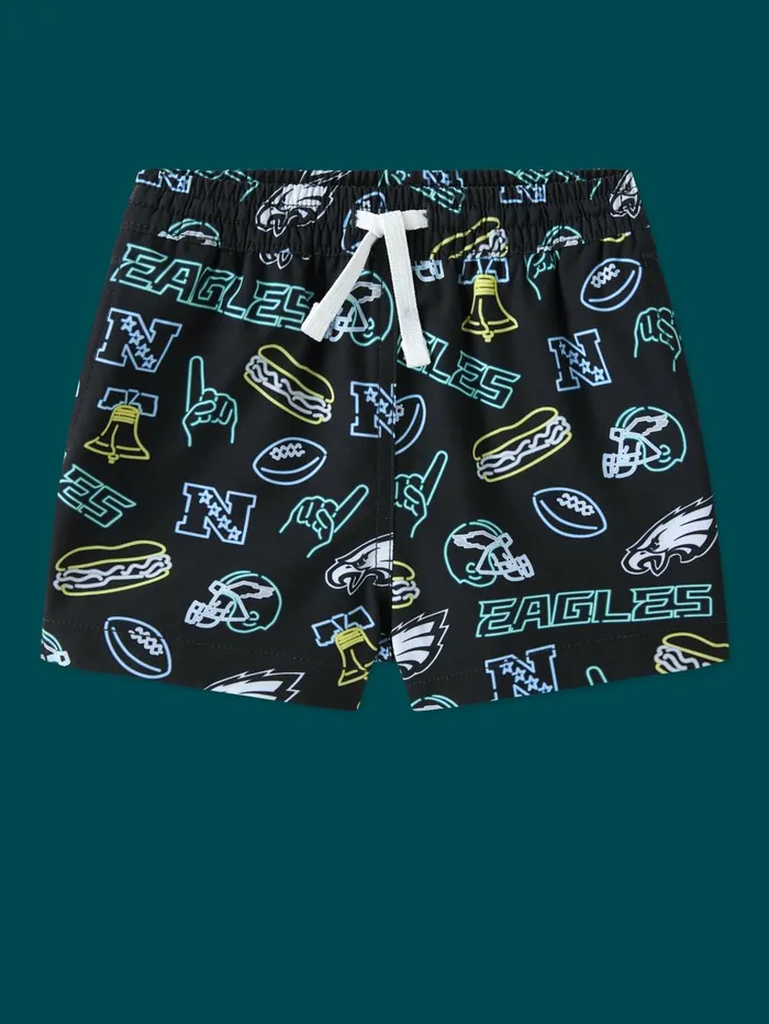 Chubbies Toddler 6m6 Swim The Neon Eagles Philadelphia Eagles Black