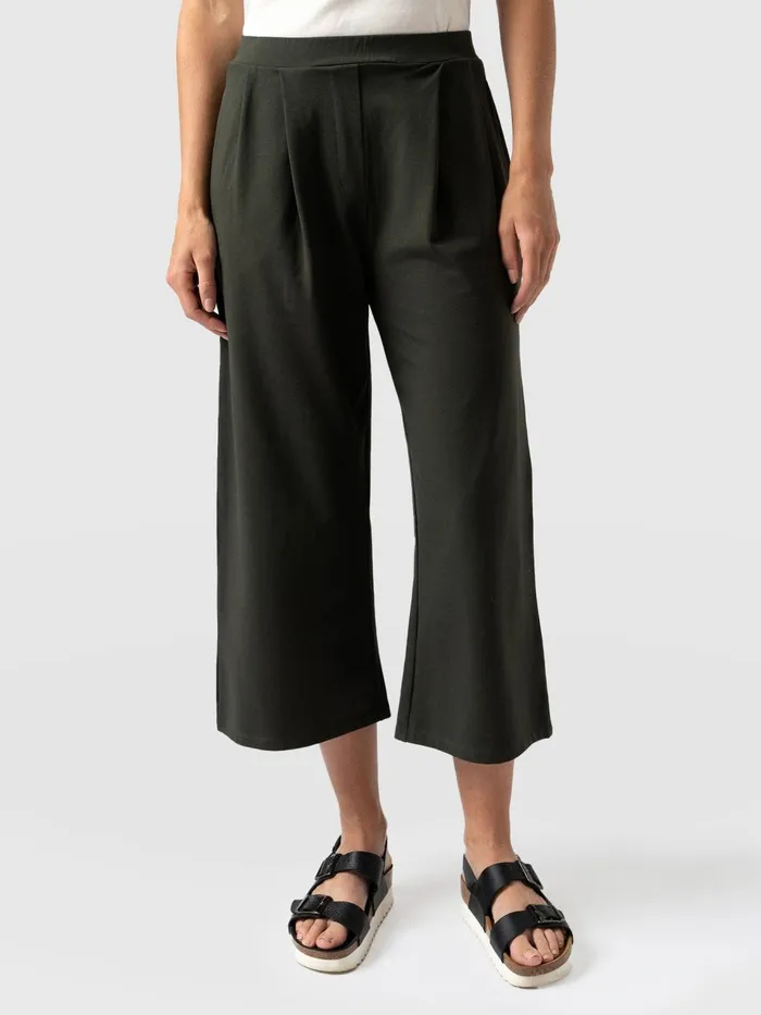 City Culotte 8211 Khaki Pleats Khaki Pleats Women Saint And Sofia Shorts