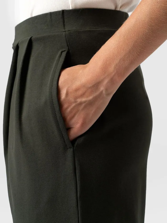 City Culotte 8211 Khaki Pleats Khaki Pleats Women Saint And Sofia Shorts