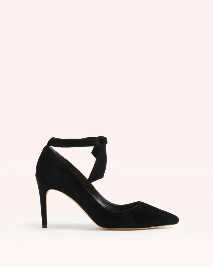 Clarita 85 Suede Pump Alexandre Birman Black Women Alexandre Birman Pumps