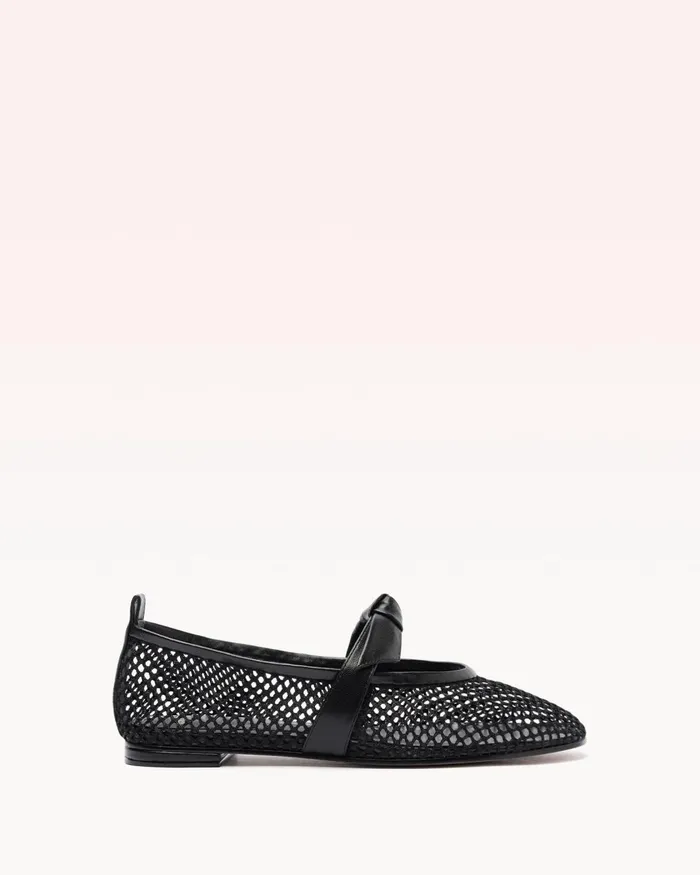 Clarita Ballerina Mesh Black Black Women Alexandre Birman Flats