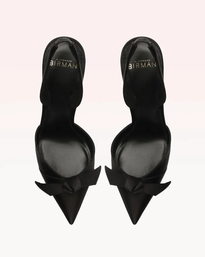 Clarita Bell Slingback 100 Black Black Women Alexandre Birman Pumps