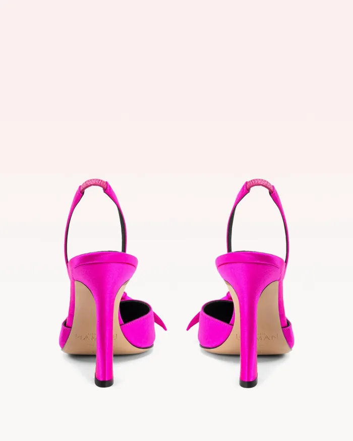 Clarita Bell Slingback 100 Neon Pink Neon Pink Women Alexandre Birman Pumps