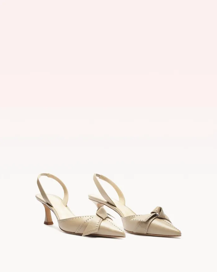 Clarita Bell Slingback 60 Studs Alexandre Birman Clarita Slingback Semolina Women Alexandre Birman Pumps