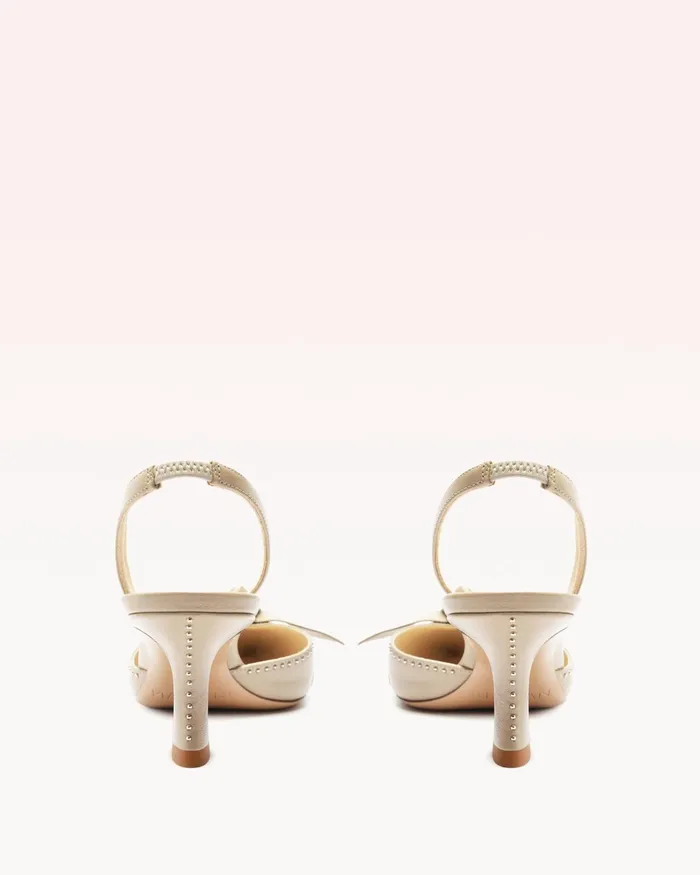 Clarita Bell Slingback 60 Studs Alexandre Birman Clarita Slingback Semolina Women Alexandre Birman Pumps