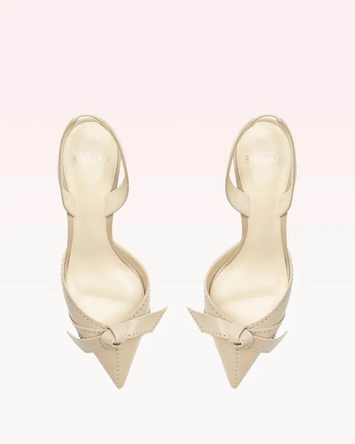 Clarita Bell Slingback 60 Studs Alexandre Birman Clarita Slingback Semolina Women Alexandre Birman Pumps