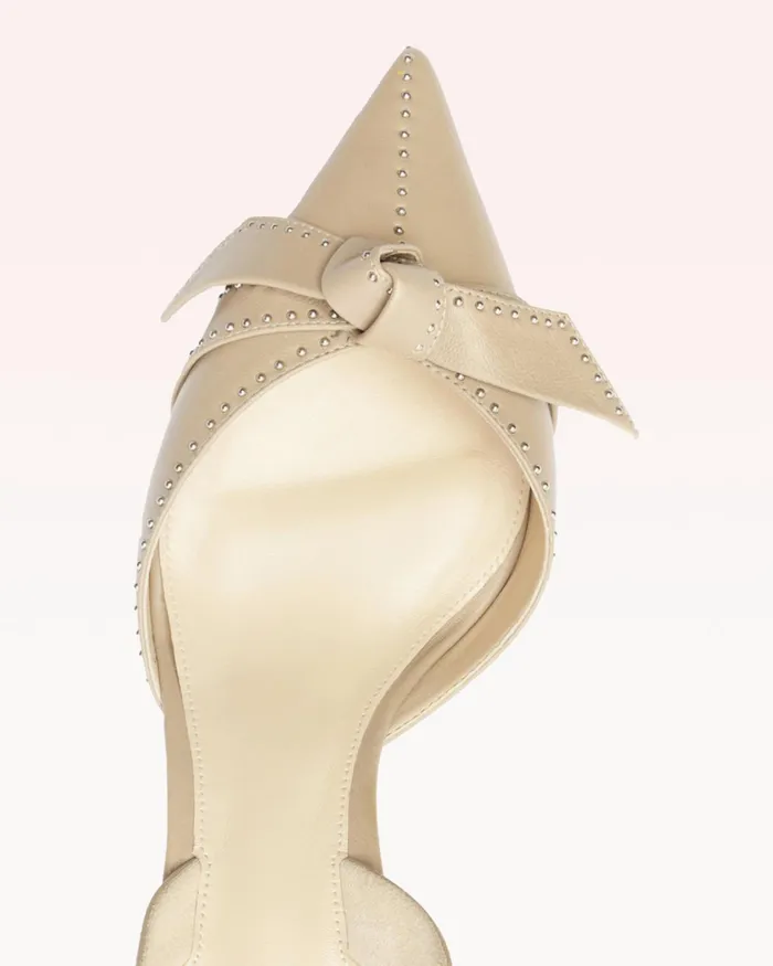 Clarita Bell Slingback 60 Studs Alexandre Birman Clarita Slingback Semolina Women Alexandre Birman Pumps