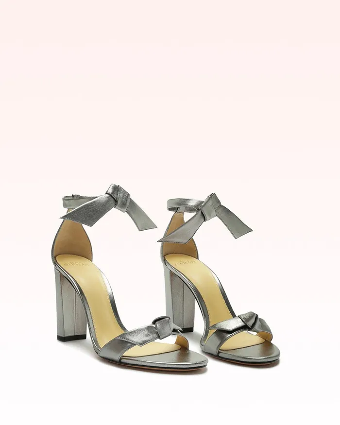 Clarita Block 90 Metallic Graphite Graphite Women Alexandre Birman Sandals