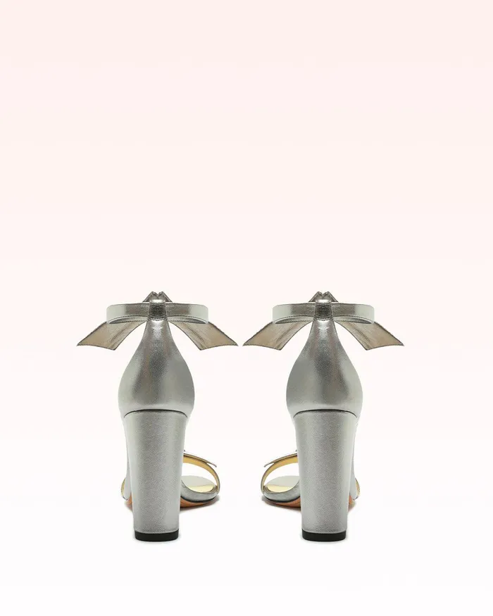 Clarita Block 90 Metallic Graphite Graphite Women Alexandre Birman Sandals