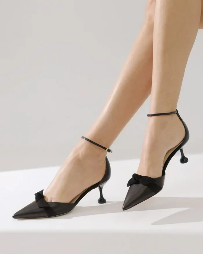 Clarita Flare Pump 60 Black Black Women Alexandre Birman Pumps