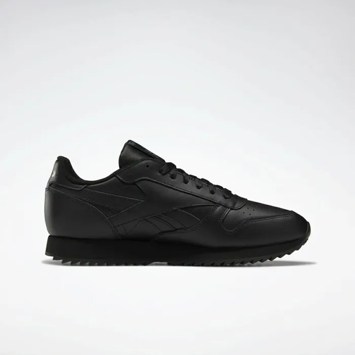 Classic Leather Mens Reebok Classic Leather Ripple Shoes Black