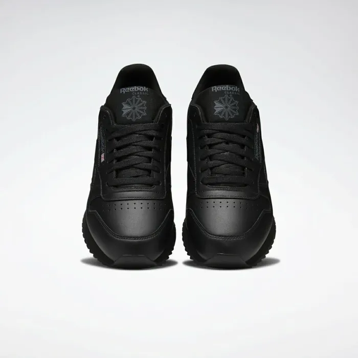 Classic Leather Mens Reebok Classic Leather Ripple Shoes Black