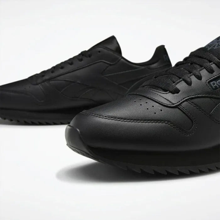 Classic Leather Mens Reebok Classic Leather Ripple Shoes Black