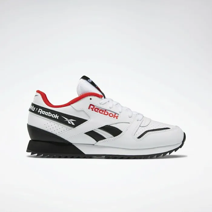 Classic Leather Womens Reebok Classic Leather Ripple ATI 90s Shoes White Black Primal Red Classic Leather Womens Reebok Classic Leather Ripple ATI 90s Shoes White Black Primal Red