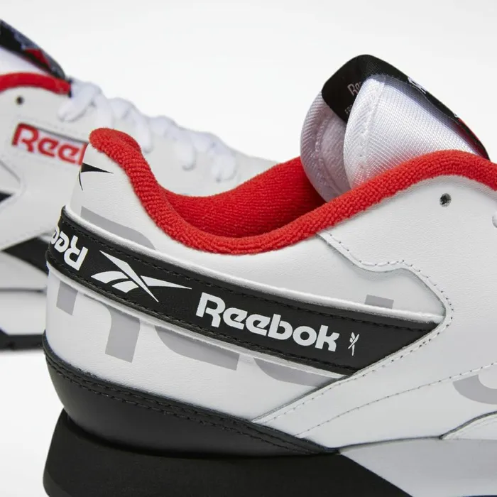 Classic Leather Womens Reebok Classic Leather Ripple ATI 90s Shoes White Black Primal Red