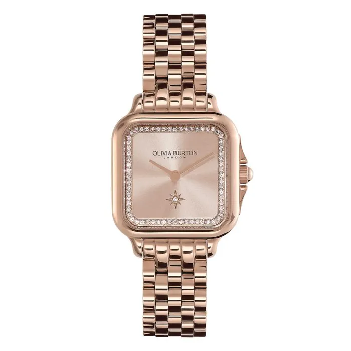 Classic Watches Women Olivia Burton 28mm Grosvenor Blush and Carnation Gold Bracelet Watch Classic Watches Women Olivia Burton 28mm Grosvenor Blush and Carnation Gold Bracelet Watch