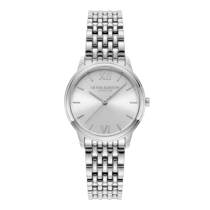 Classic Watches Women Olivia Burton 32mm Swirl Silver Bracelet Watch
