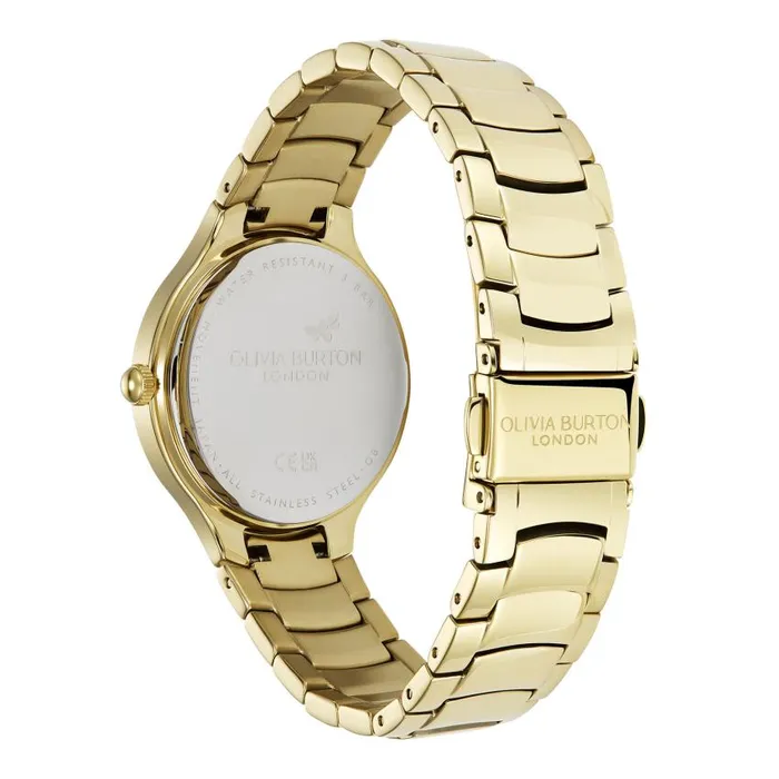 Classic Watches Women Olivia Burton 34mm Lea Forest Green and Gold Bracelet Watch