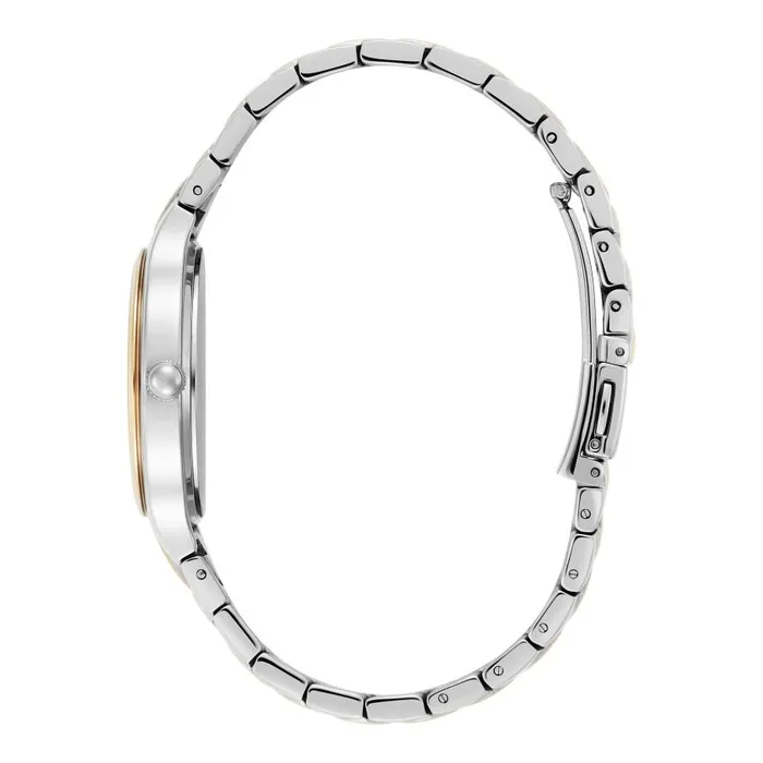 Classic Watches Women Olivia Burton 34mm Lea White and Two Tone Bracelet Watch