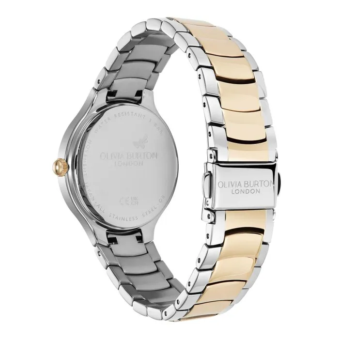 Classic Watches Women Olivia Burton 34mm Lea White and Two Tone Bracelet Watch
