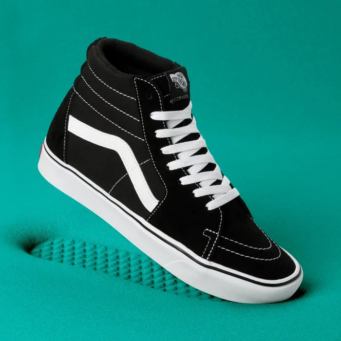 Classics Shoes Men Vans ComfyCush Sk8Hi Blacktrue White