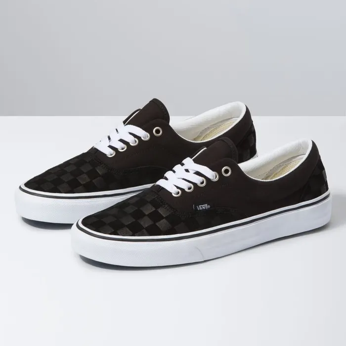 Classics Shoes Men Vans Deboss Checkerboard Era Blacktrue White