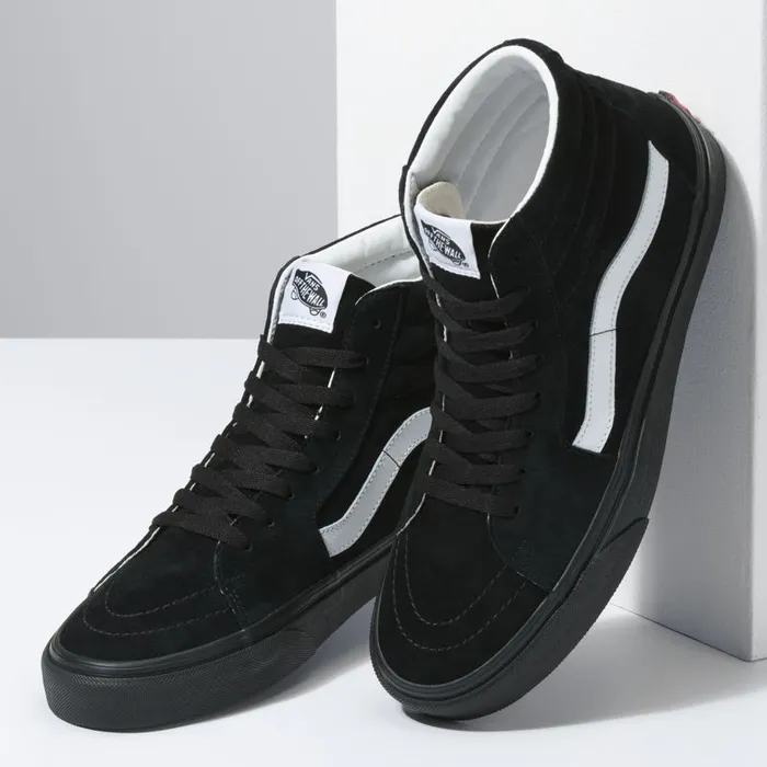 Classics Shoes Men Vans Pig Suede Sk8Hi Blackblack Classics Shoes Men Vans Pig Suede Sk8Hi Blackblack