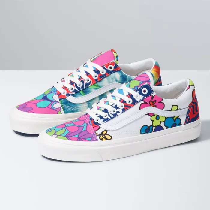 Classics Shoes MenWomen Vans Anaheim Factory Old Skool 36 DX Hoffman Fabricsfloral Mix