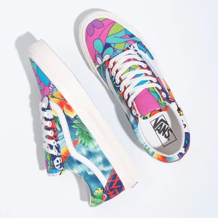 Classics Shoes MenWomen Vans Anaheim Factory Old Skool 36 DX Hoffman Fabricsfloral Mix Classics Shoes MenWomen Vans Anaheim Factory Old Skool 36 DX Hoffman Fabricsfloral Mix