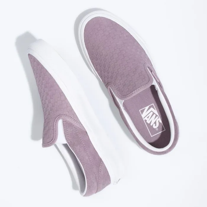 Classics Shoes MenWomen Vans Emboss Mini Check Classic SlipOn Nirvanatrue White Classics Shoes MenWomen Vans Emboss Mini Check Classic SlipOn Nirvanatrue White