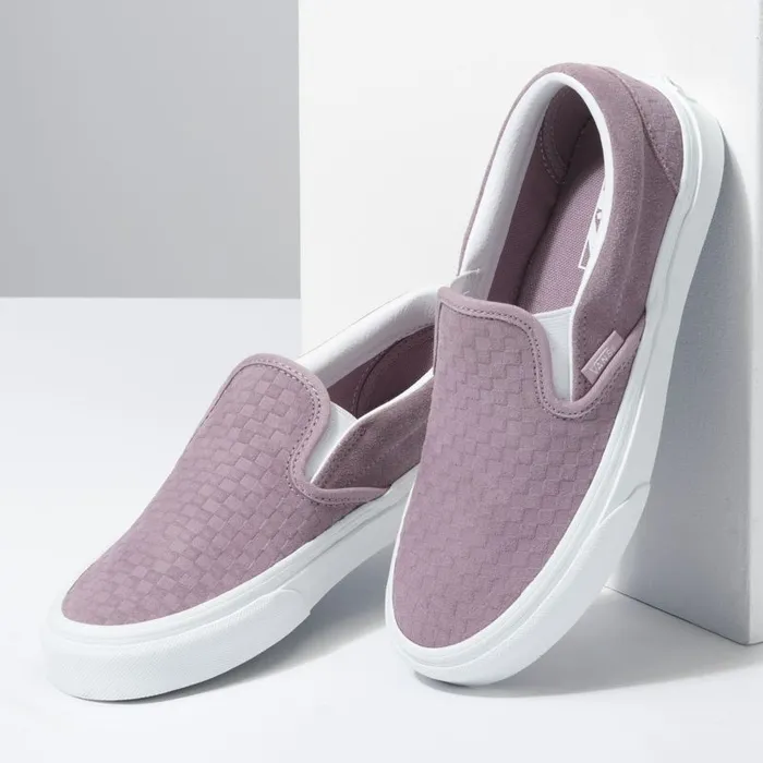Classics Shoes MenWomen Vans Emboss Mini Check Classic SlipOn Nirvanatrue White Classics Shoes MenWomen Vans Emboss Mini Check Classic SlipOn Nirvanatrue White