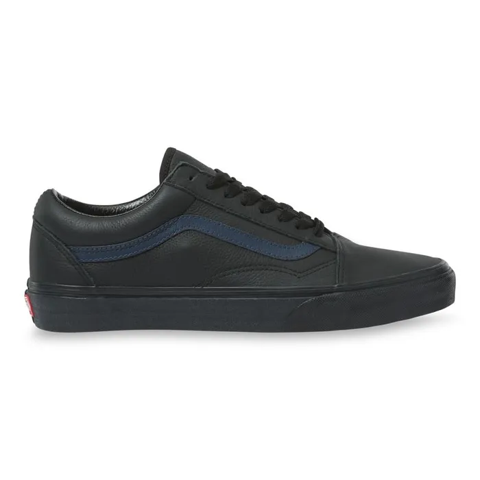 Classics Shoes MenWomen Vans Leather Pop Old Skool Blackdress Blues Classics Shoes MenWomen Vans Leather Pop Old Skool Blackdress Blues
