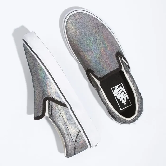 Classics Shoes MenWomen Vans Prism Suede Classic SlipOn Blacktrue White Classics Shoes MenWomen Vans Prism Suede Classic SlipOn Blacktrue White