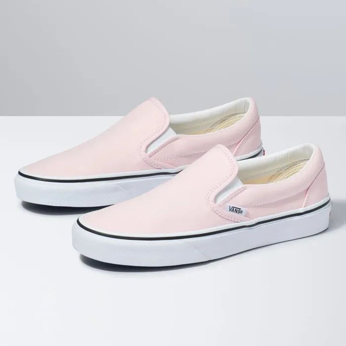 Classics Shoes MenWomen Vans SlipOn Blushingtrue White