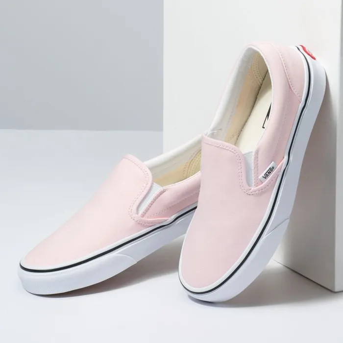 Classics Shoes MenWomen Vans SlipOn Blushingtrue White Classics Shoes MenWomen Vans SlipOn Blushingtrue White